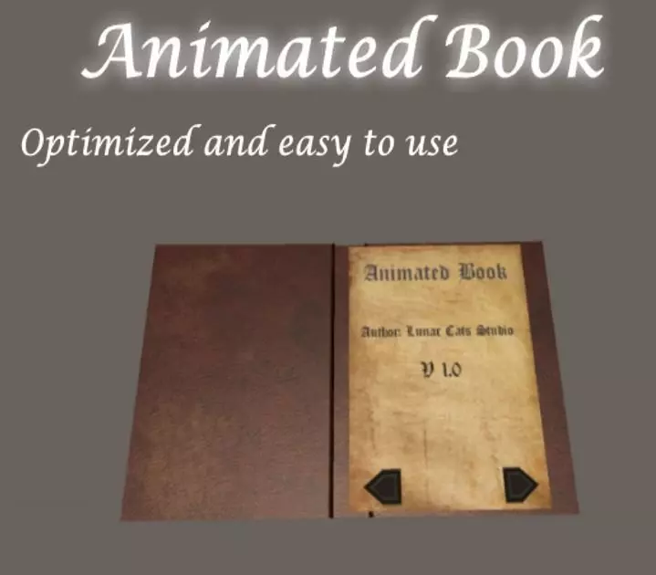 Animated Book Low-poly 3D model_0