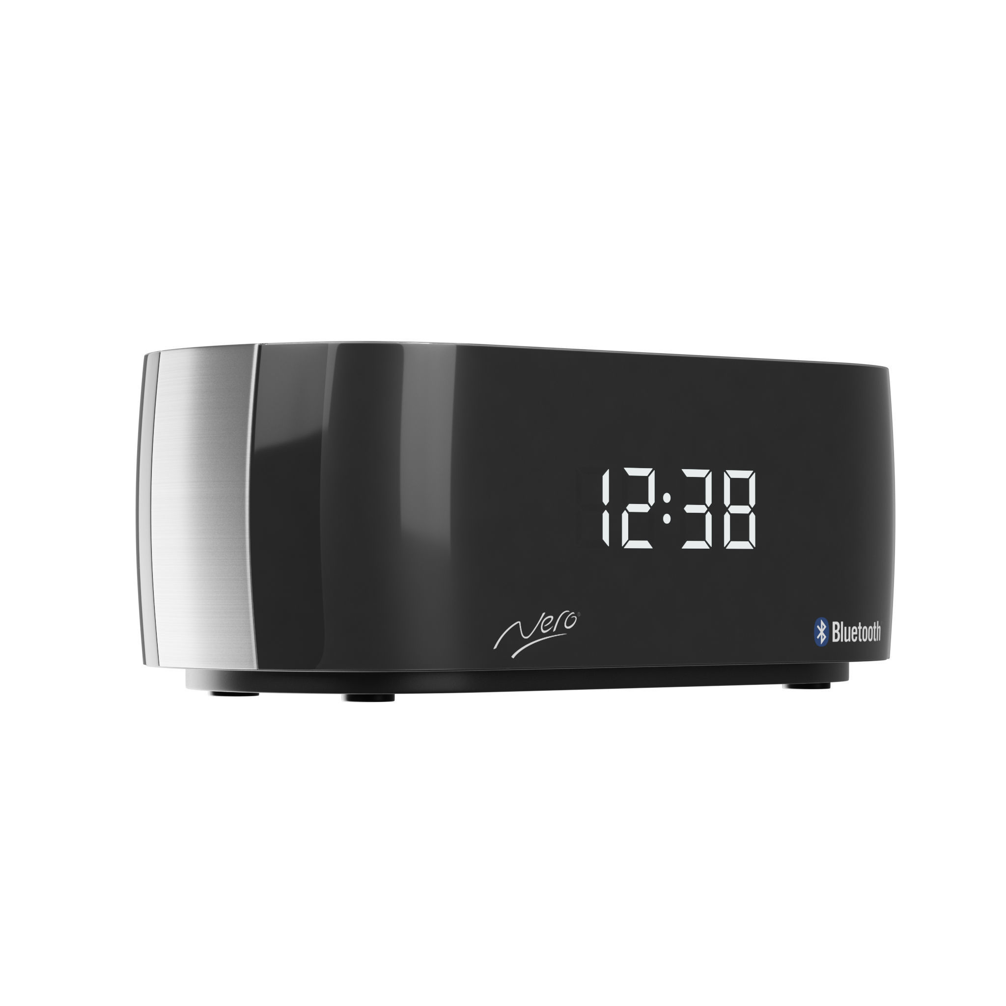 3D model Clock Radio Titanium Bluetooth Alarm VR / AR / lowpoly CGTrader