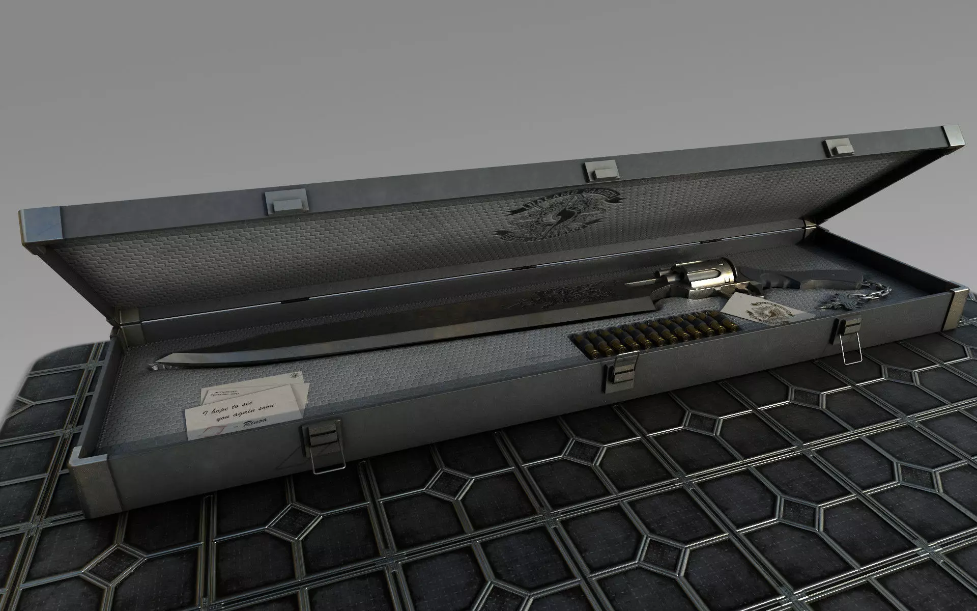 Gunblade Final Fantasy 3D model_0