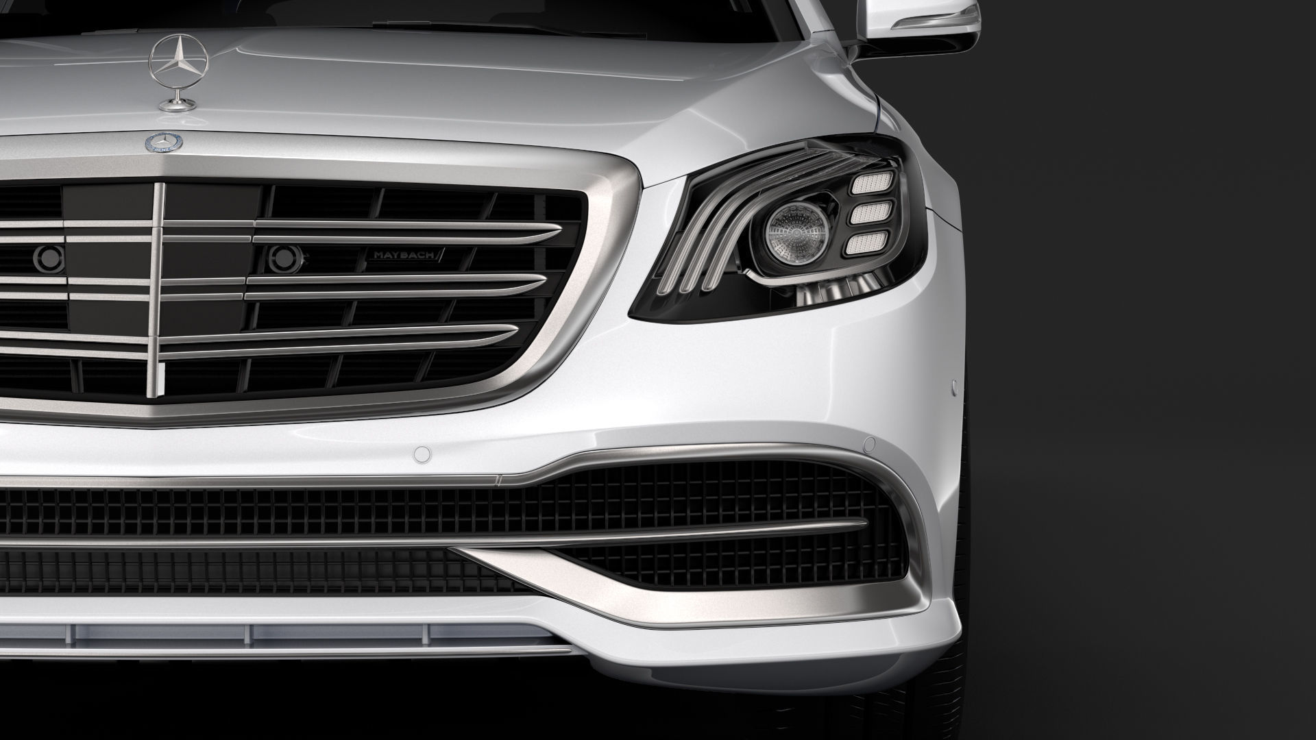Mercedes Maybach S 650 Pullman VV222 2018 3D model_1