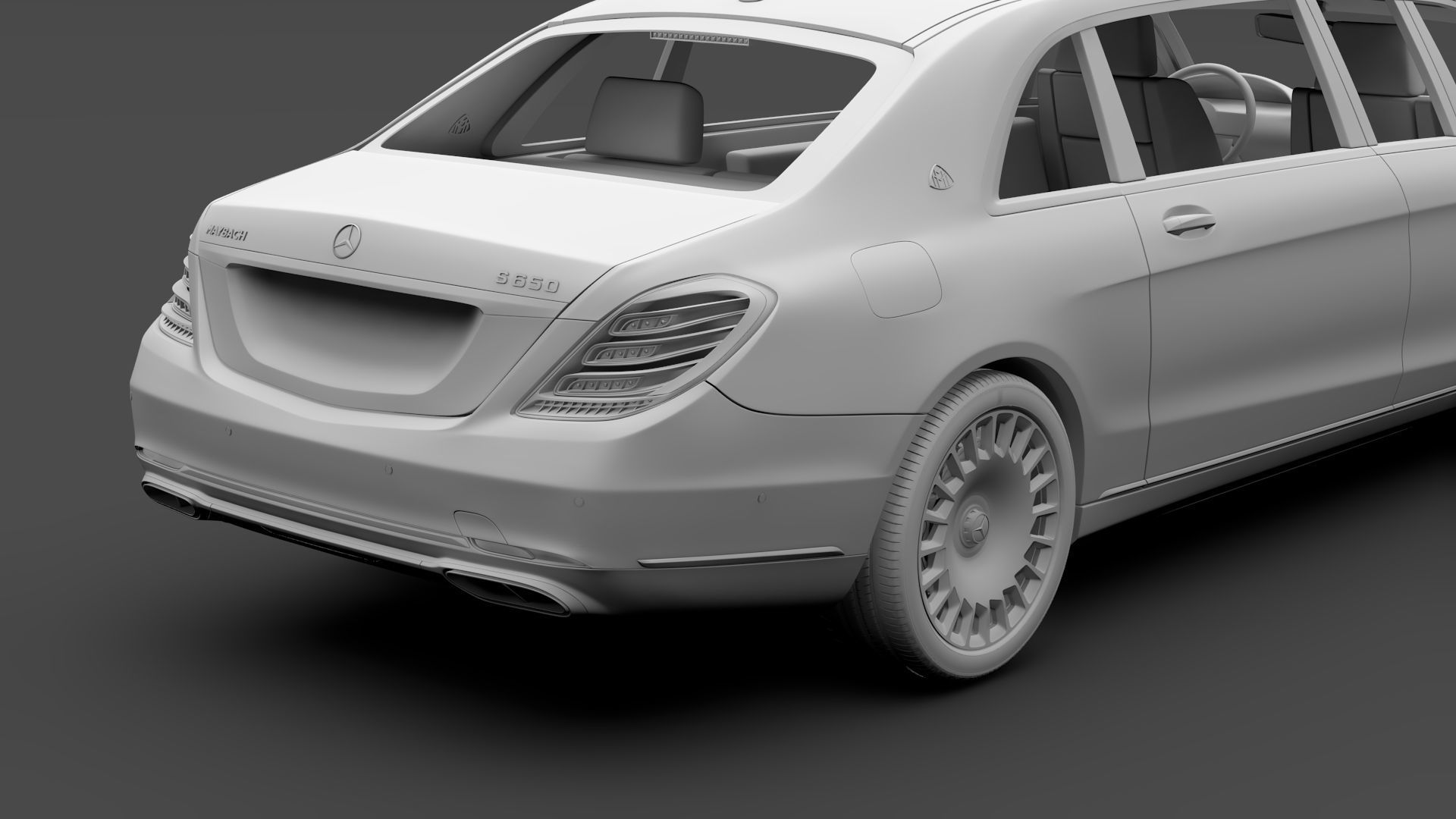 Mercedes Maybach S 650 Pullman VV222 2018 3D model_16