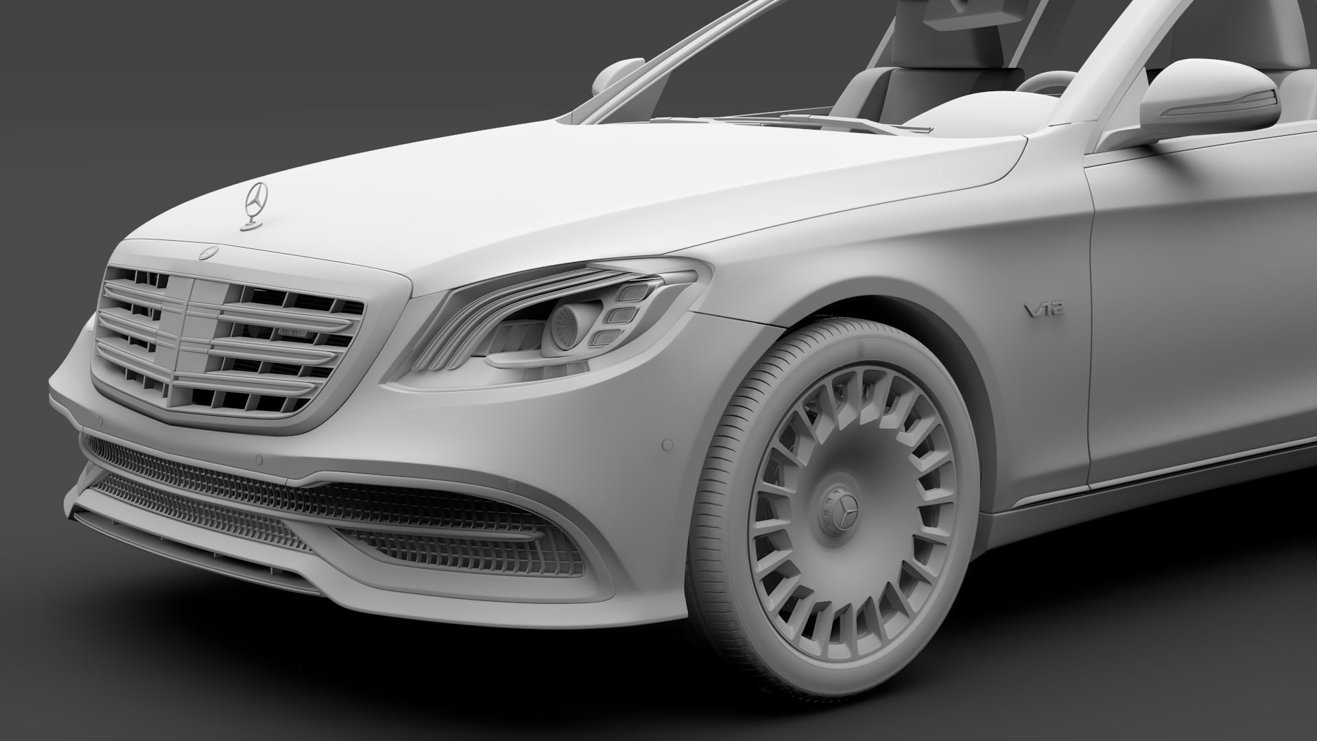 Mercedes Maybach S 650 Pullman VV222 2018 3D model_13
