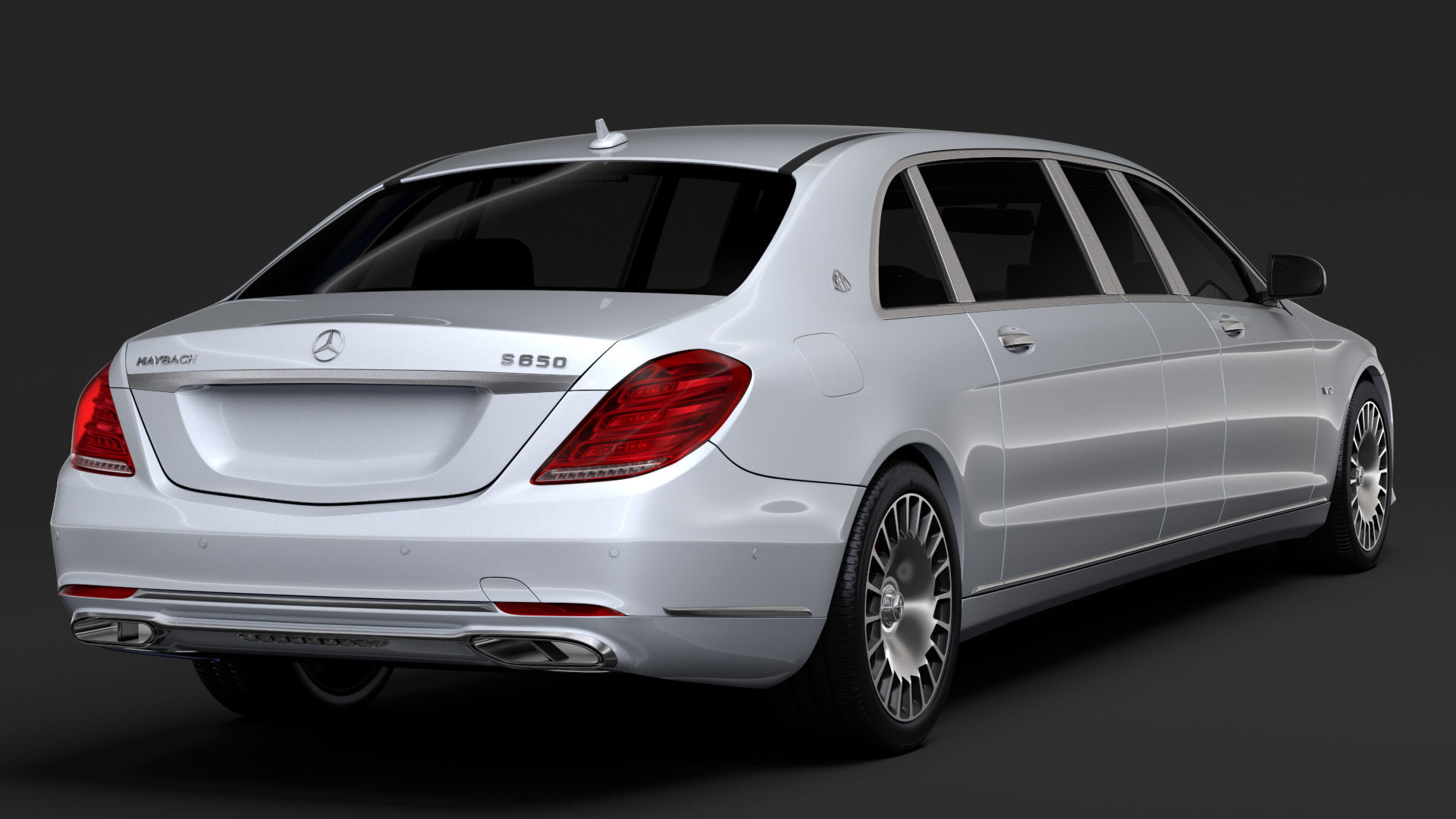 Mercedes Maybach S 650 Pullman VV222 2018 3D model_11