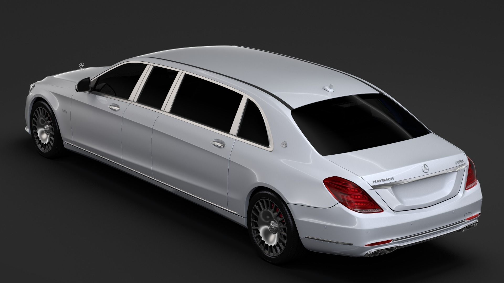 Mercedes Maybach S 650 Pullman VV222 2018 3D model_6