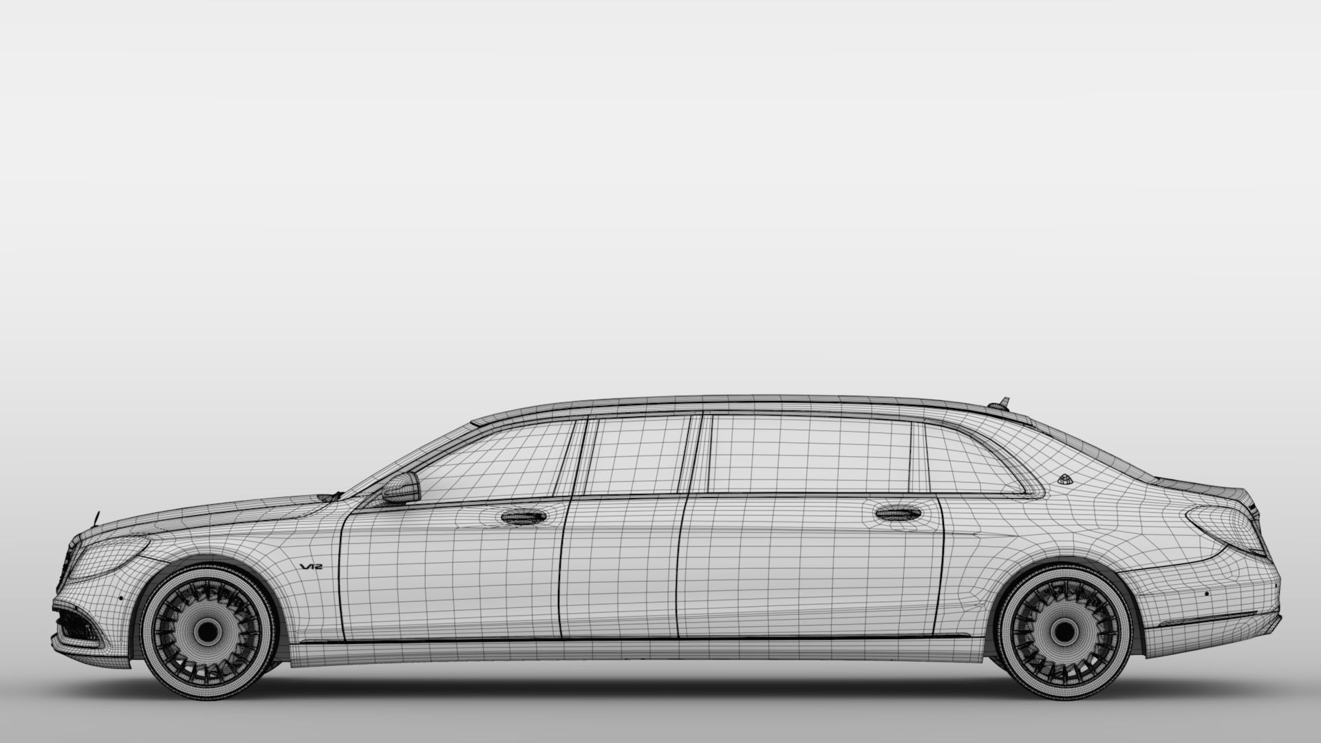 Mercedes Maybach S 650 Pullman VV222 2018 3D model_20