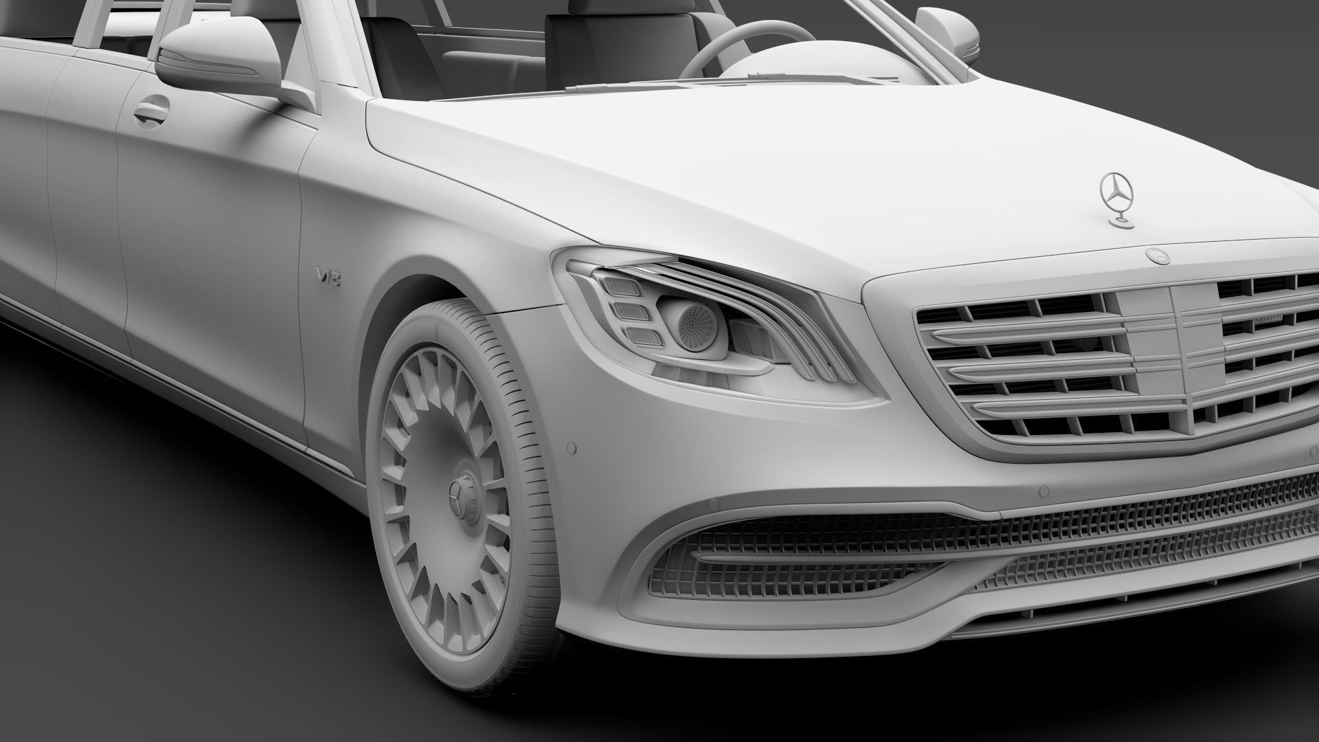 Mercedes Maybach S 650 Pullman VV222 2018 3D model_15