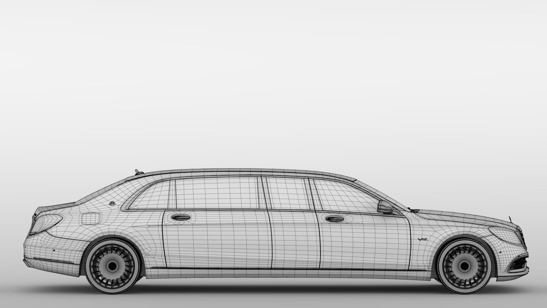 Mercedes Maybach S 650 Pullman VV222 2018 3D model_18