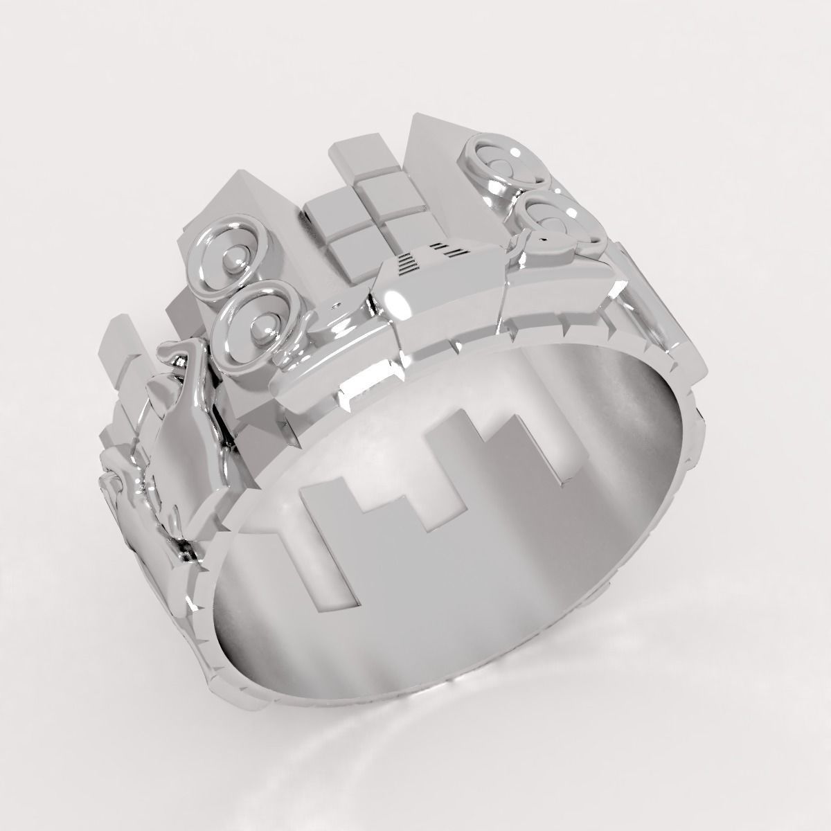 ring disco 3D print model_5