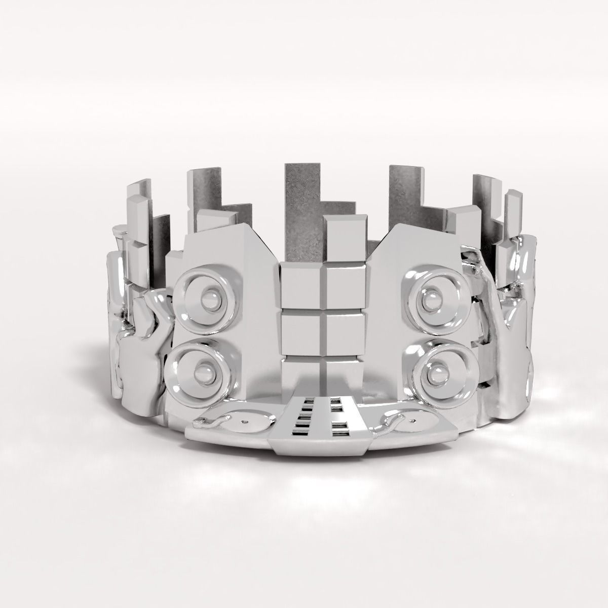 ring disco 3D print model_6