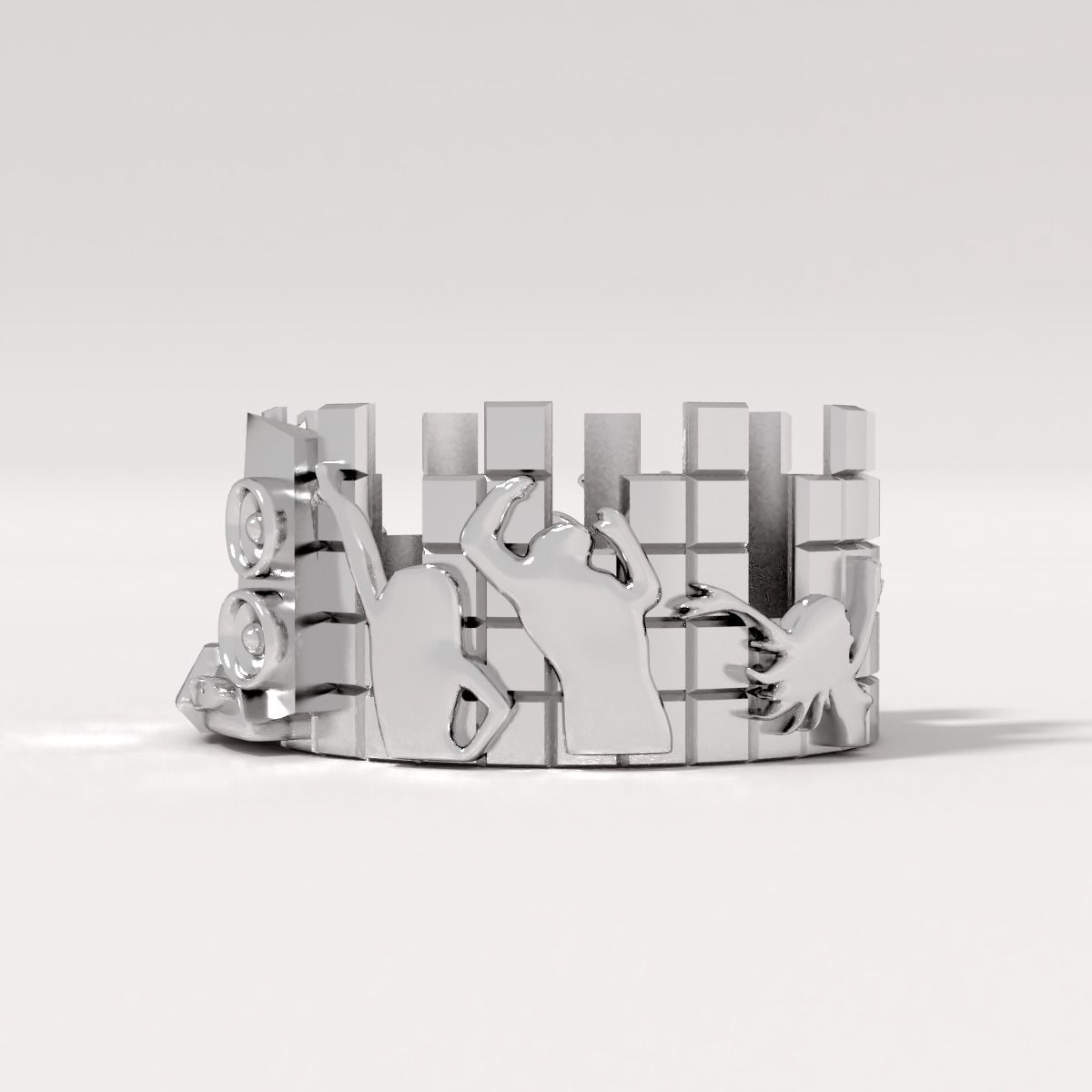 ring disco 3D print model_3