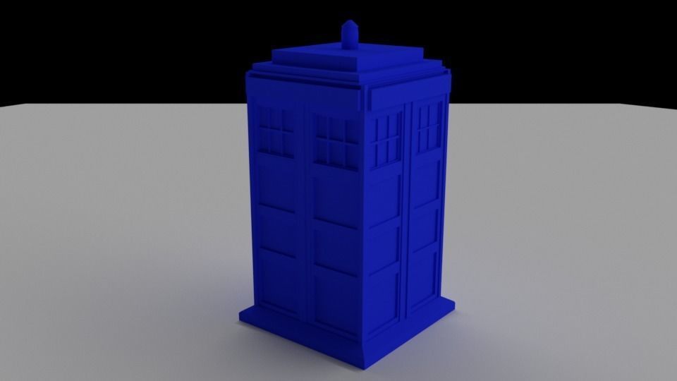 Police Box Tardis Free 3D print model_1