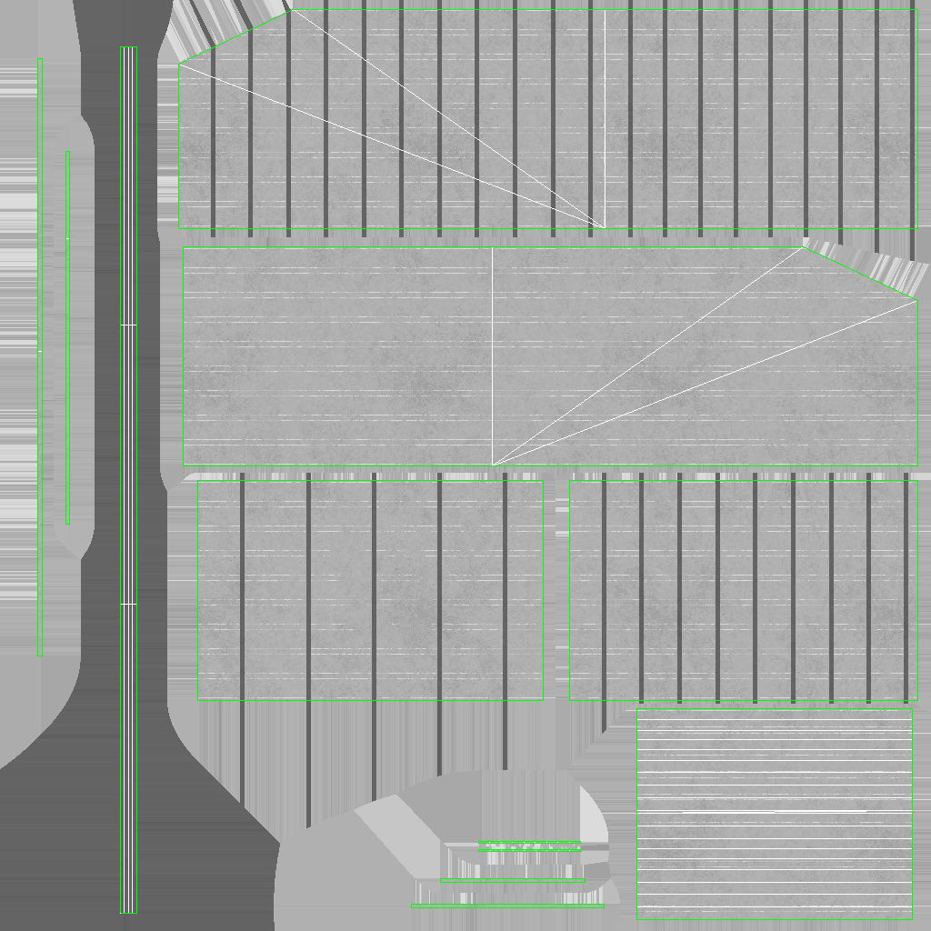 LHBP Blast Wall Low-poly 3D model_9