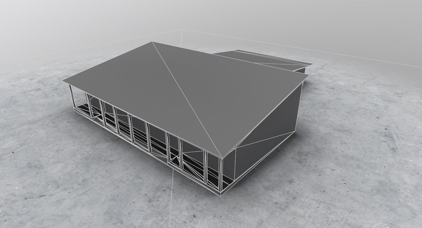 LHBP Building 2 Low-poly 3D model_9