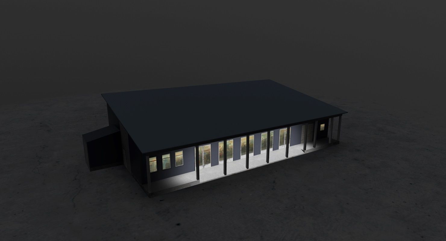 LHBP Building 2 Low-poly 3D model_7