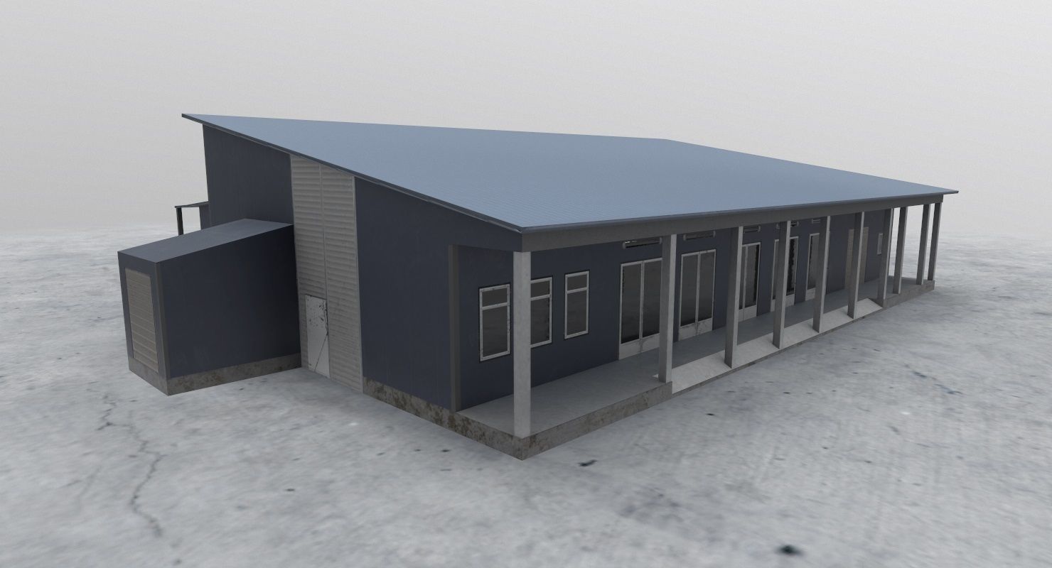 LHBP Building 2 Low-poly 3D model_6