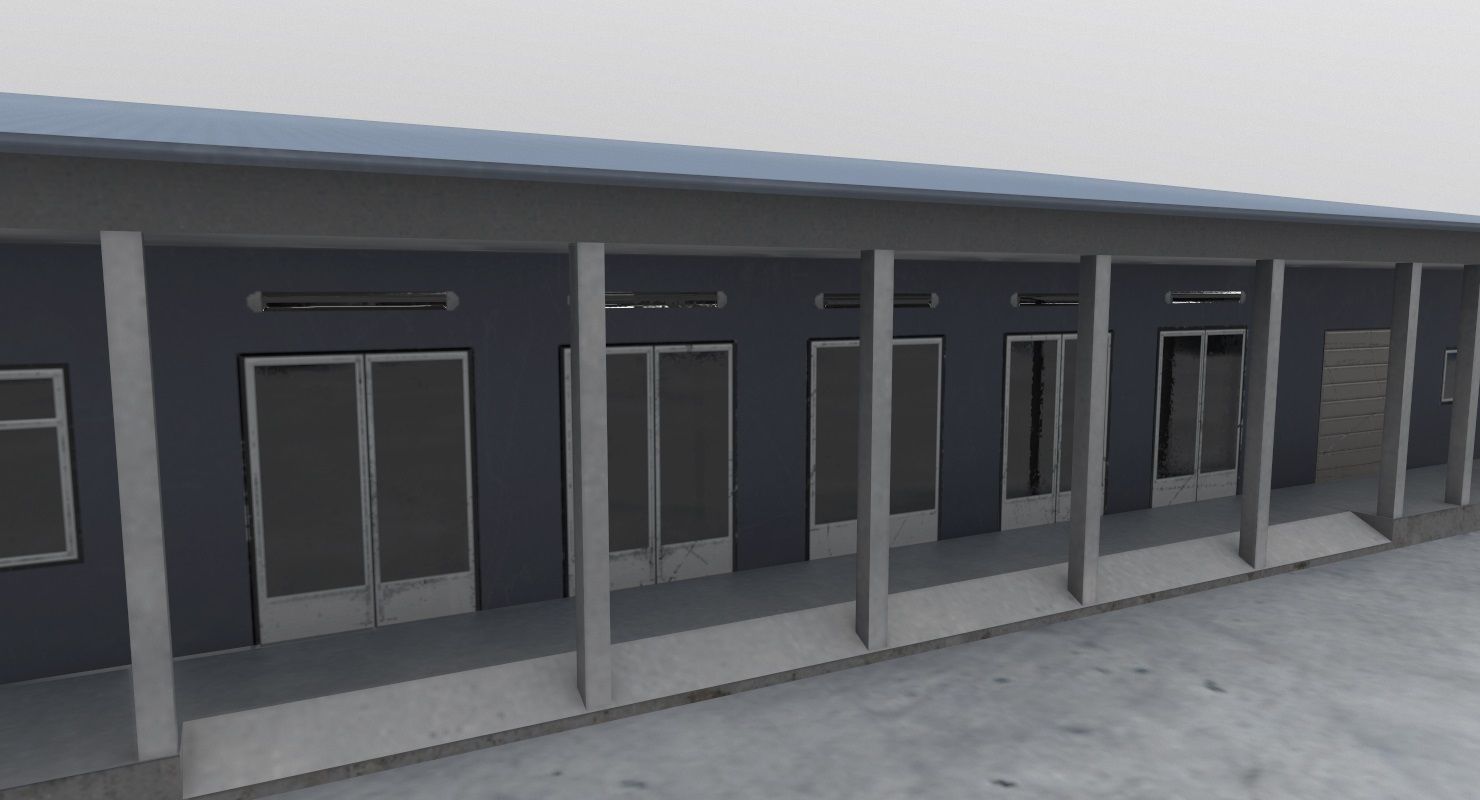 LHBP Building 2 Low-poly 3D model_1