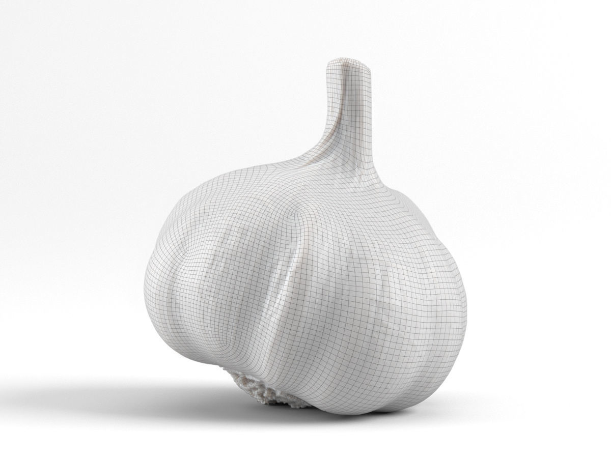 Photorealistic Garlic 3D Scan 3D model_6