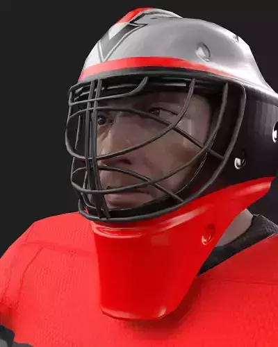 Game ready hockey goalie model  Low-poly 3D model