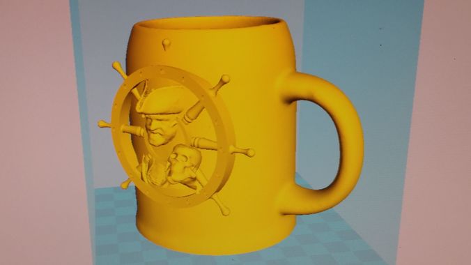 Pirate Mug 3D print model