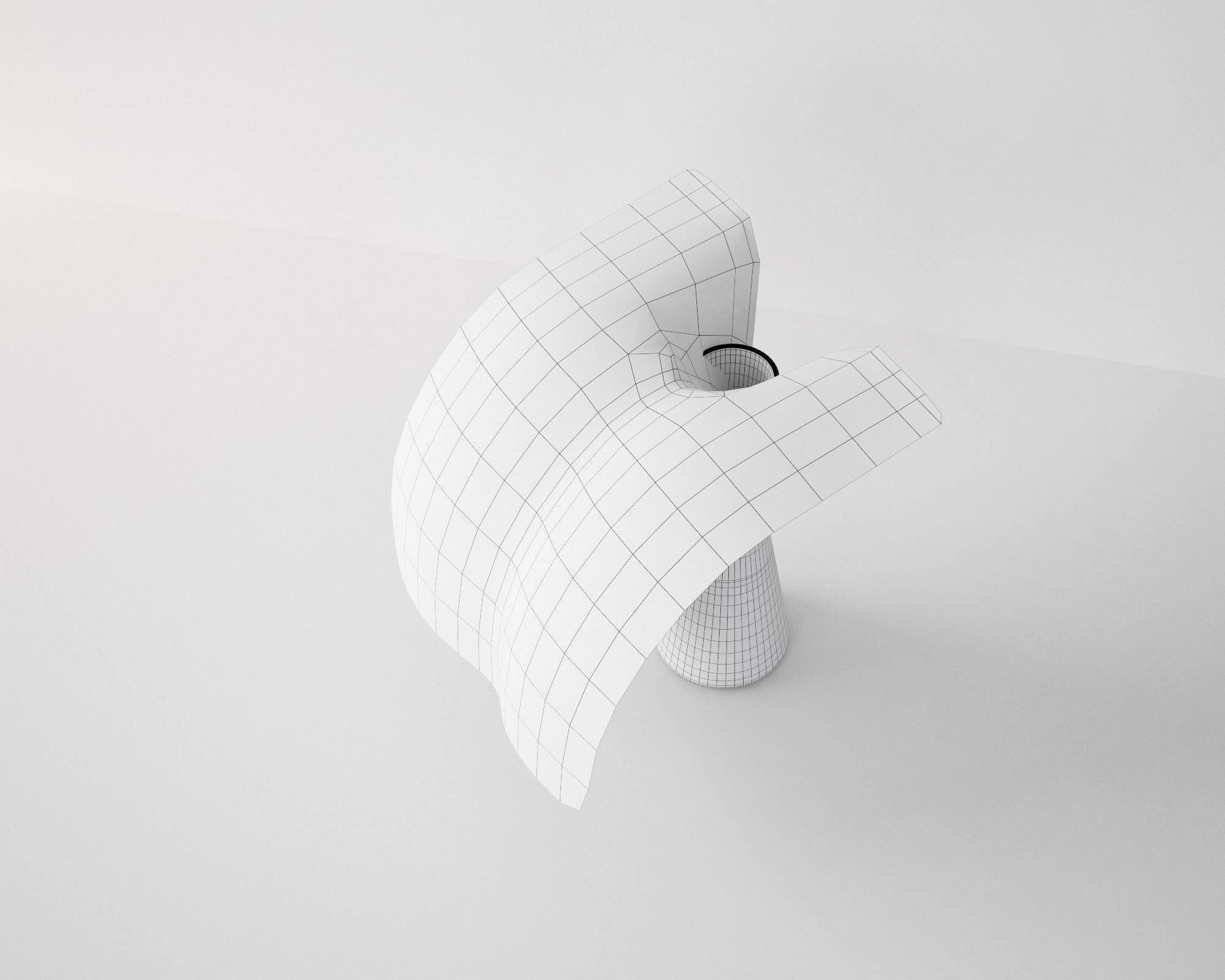 Monstera Leaf 3D model_1