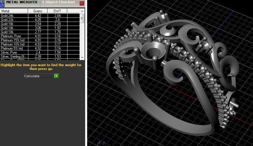 Ring twisted 3D print model_2