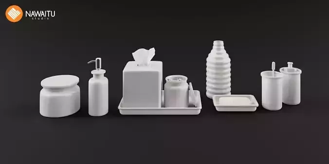 Nawaitu Studio Models Volume 01 Bathroom Accessories 05 3D model
