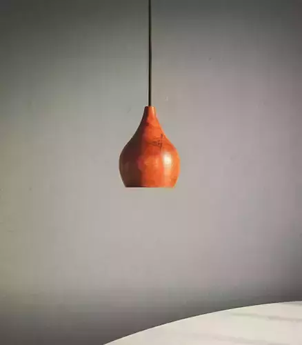 Red Drop Pendant Light