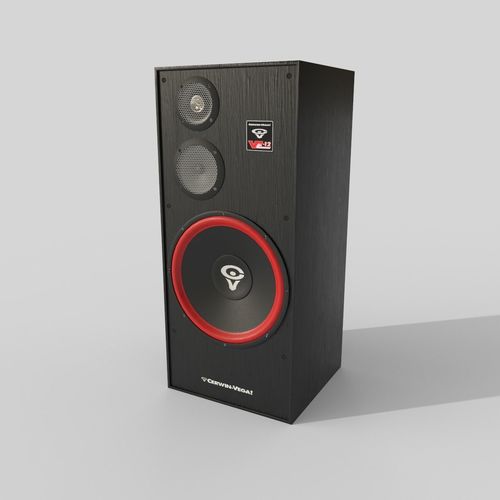 Cerwin Vega VE-12 Loudspeakers Low-poly 3D model