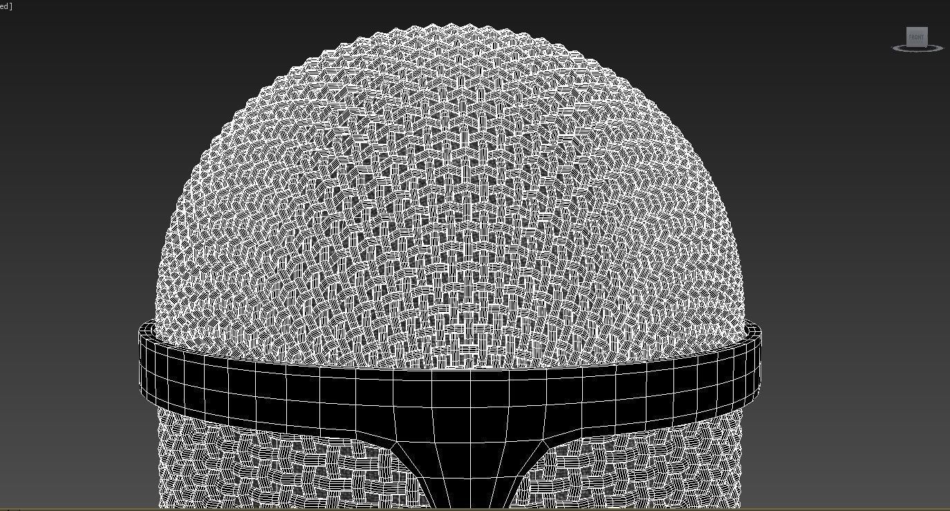 Studio microphone with stand model for subdivide high poly 3D model_8