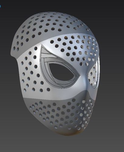 Spiderman Homecoming faceshell mask 3D print model