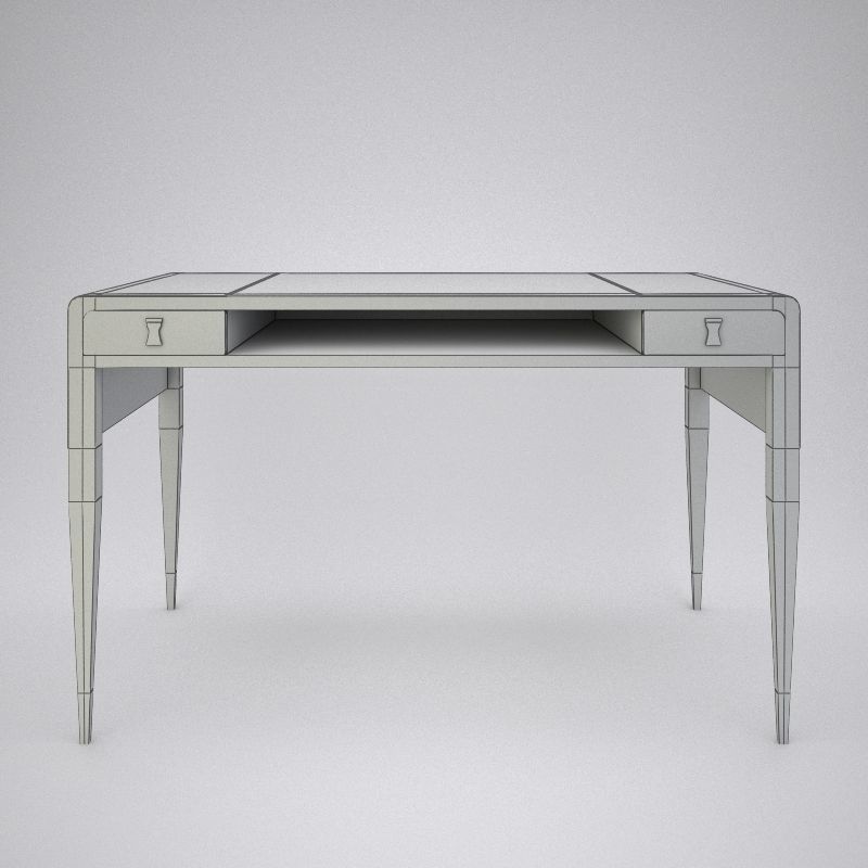 Luxurious Writing Desk - Rubelli Casa Rio Novo 3D model_3