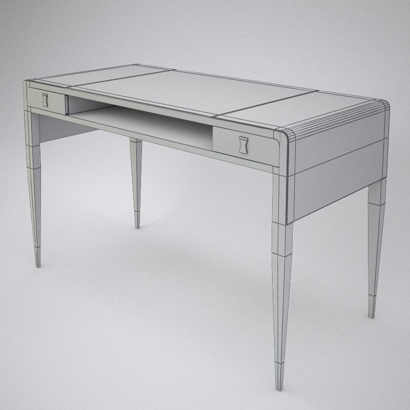 Luxurious Writing Desk - Rubelli Casa Rio Novo 3D model_5