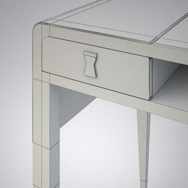 Luxurious Writing Desk - Rubelli Casa Rio Novo 3D model_4