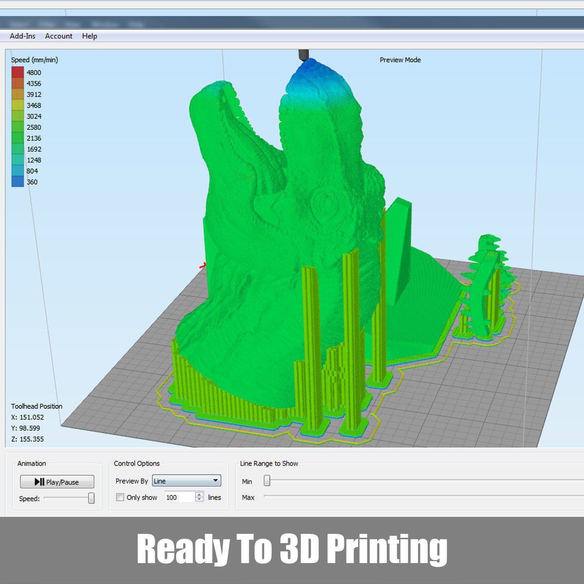 T-rex Tyrannosaurus 3D print model_9