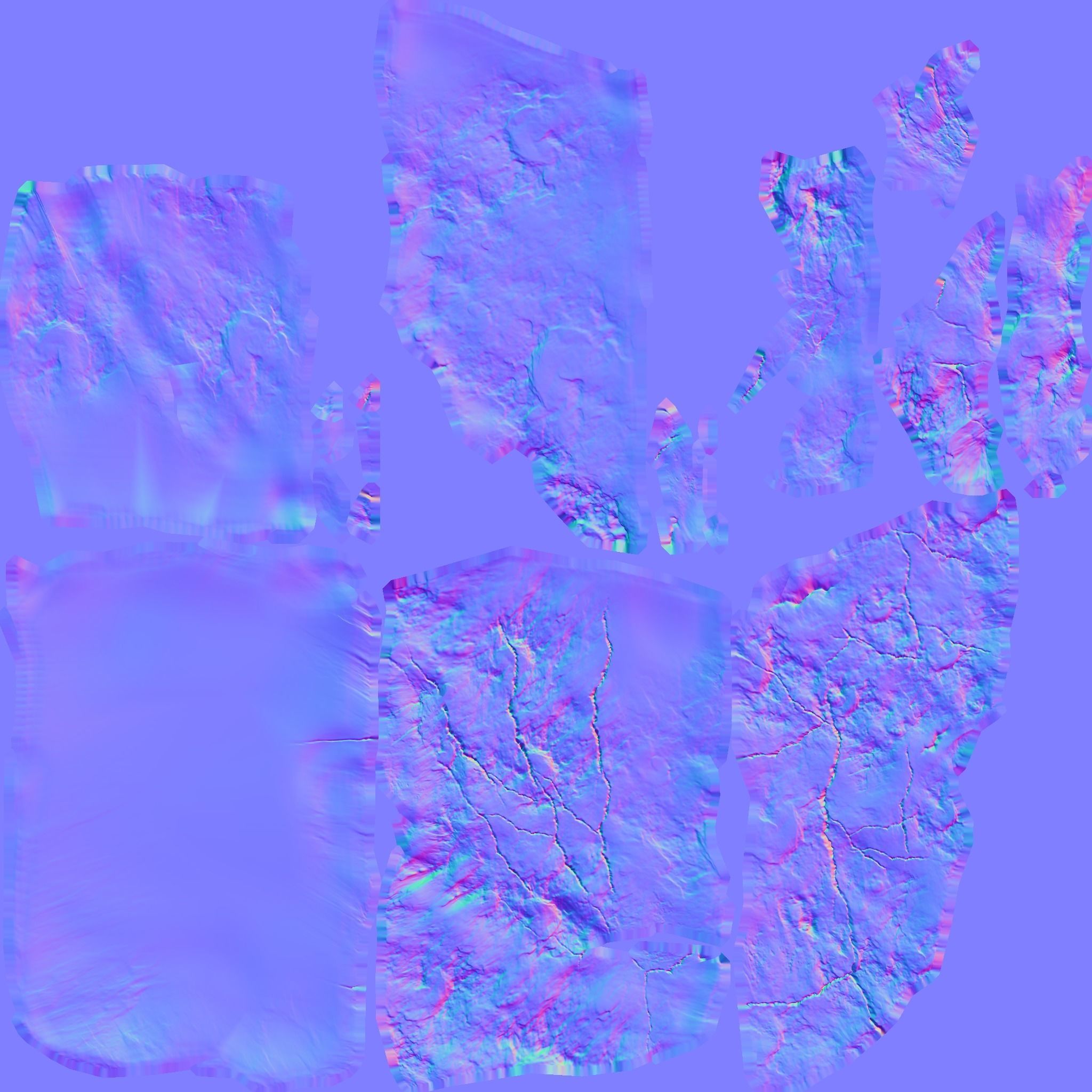 Low Poly Rock 3D model_10