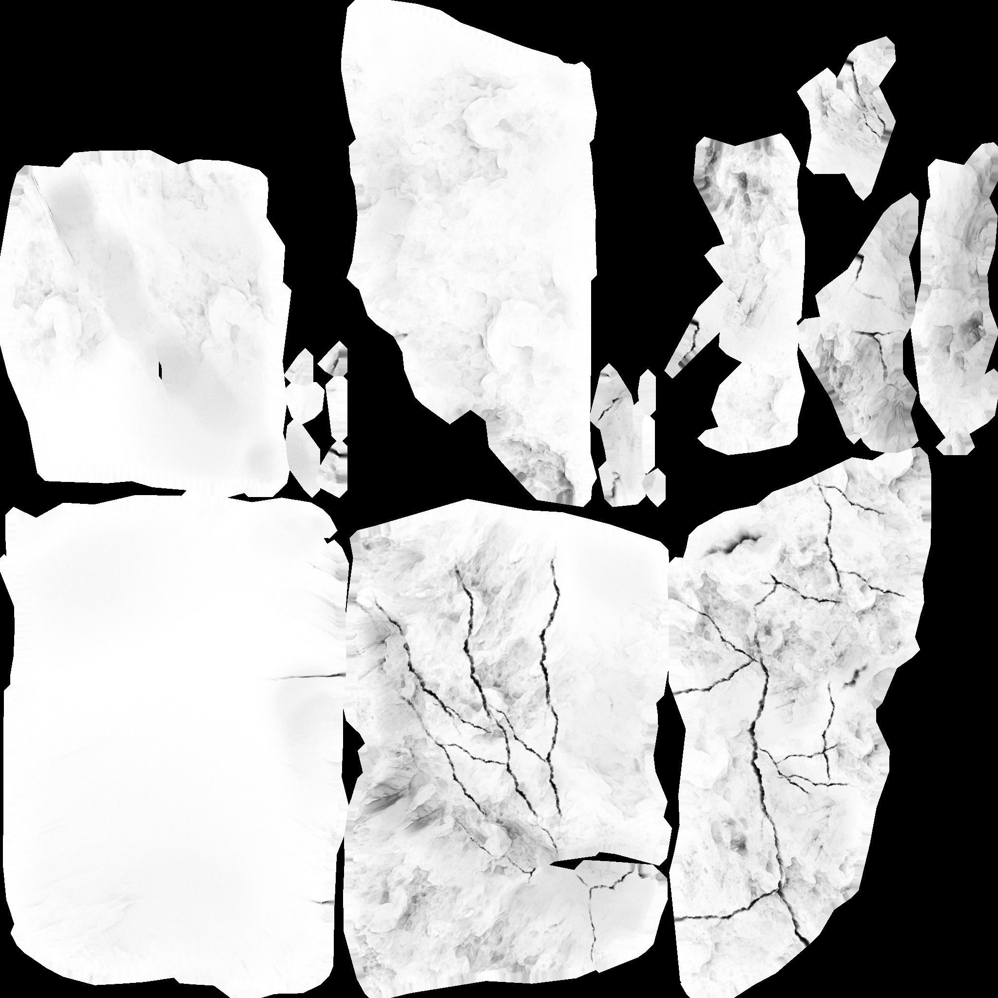 Low Poly Rock 3D model_9