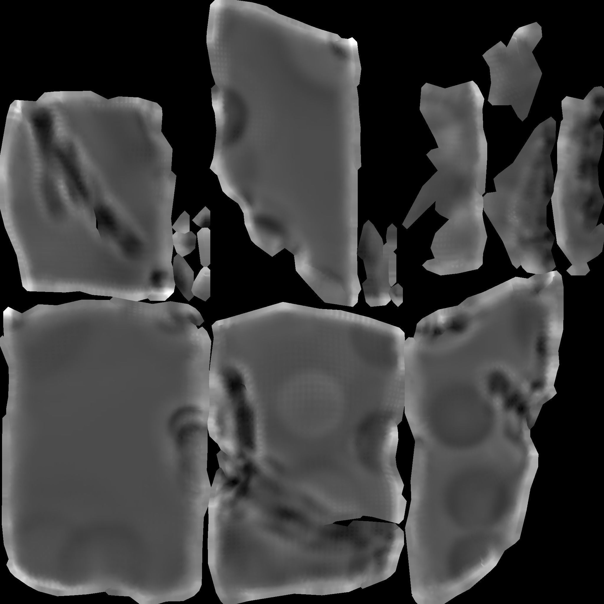 Low Poly Rock 3D model_7