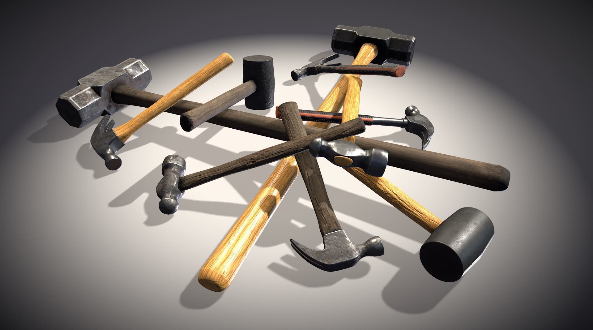 Tool Pack - 40 PBR Hand Tools 3D model_3