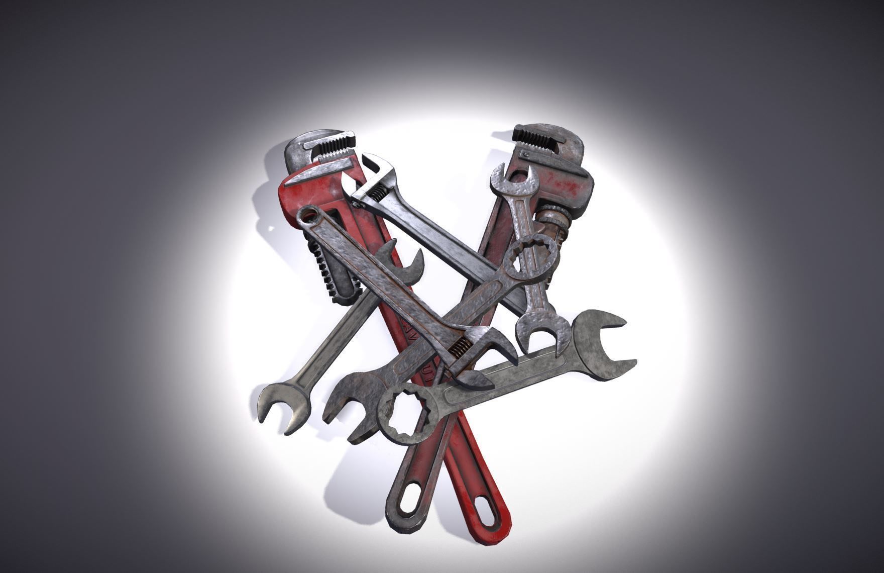 Tool Pack - 40 PBR Hand Tools 3D model_45