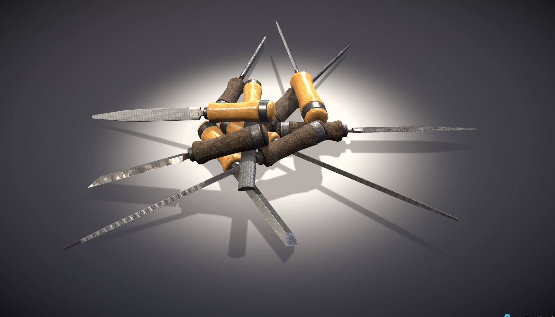 Tool Pack - 40 PBR Hand Tools 3D model_12