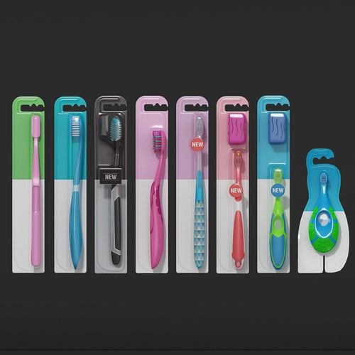 Toothbrush packaging design for toothbrushes 3D model