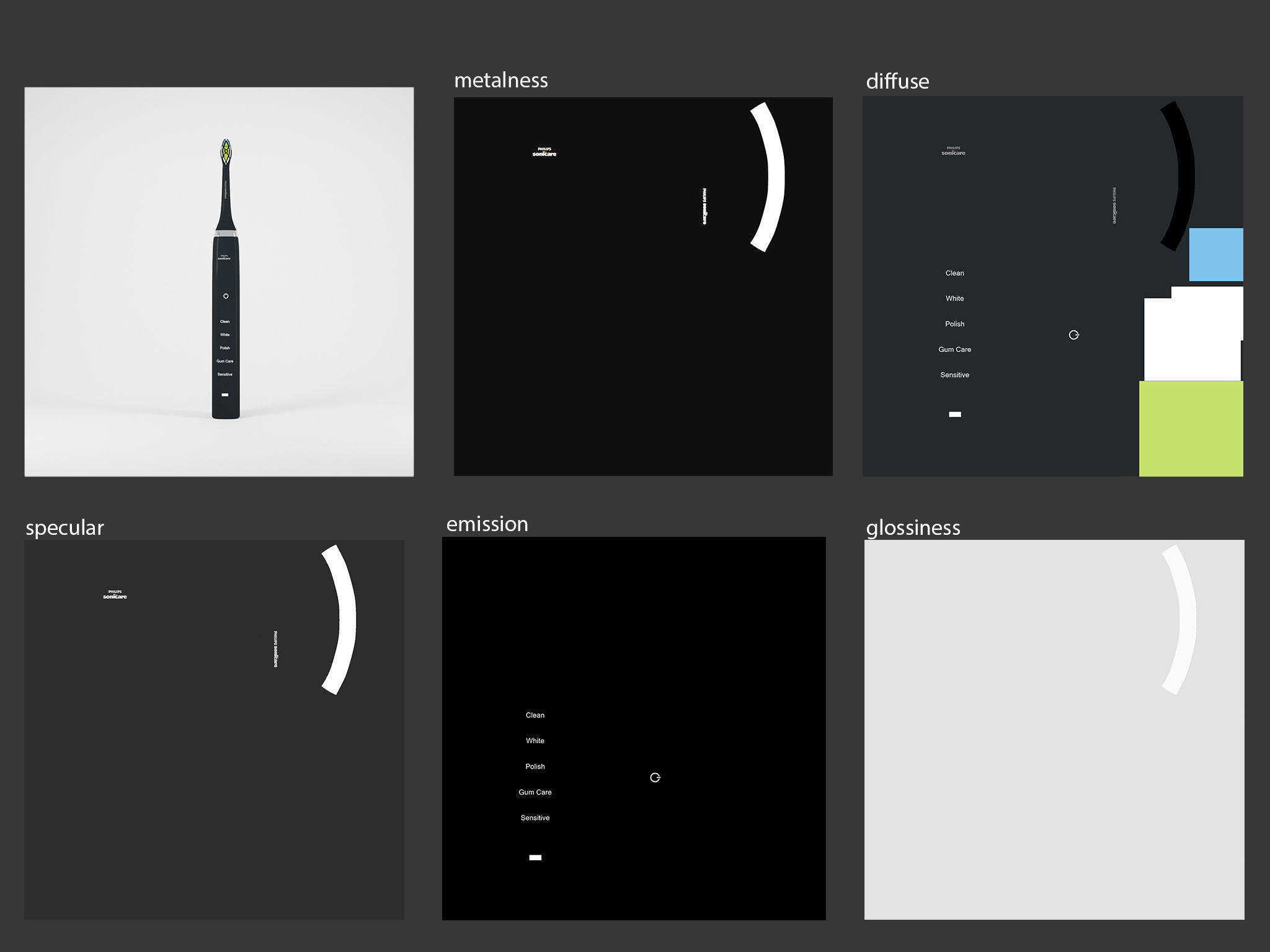 Electric Toothbrush Set 3D model_4