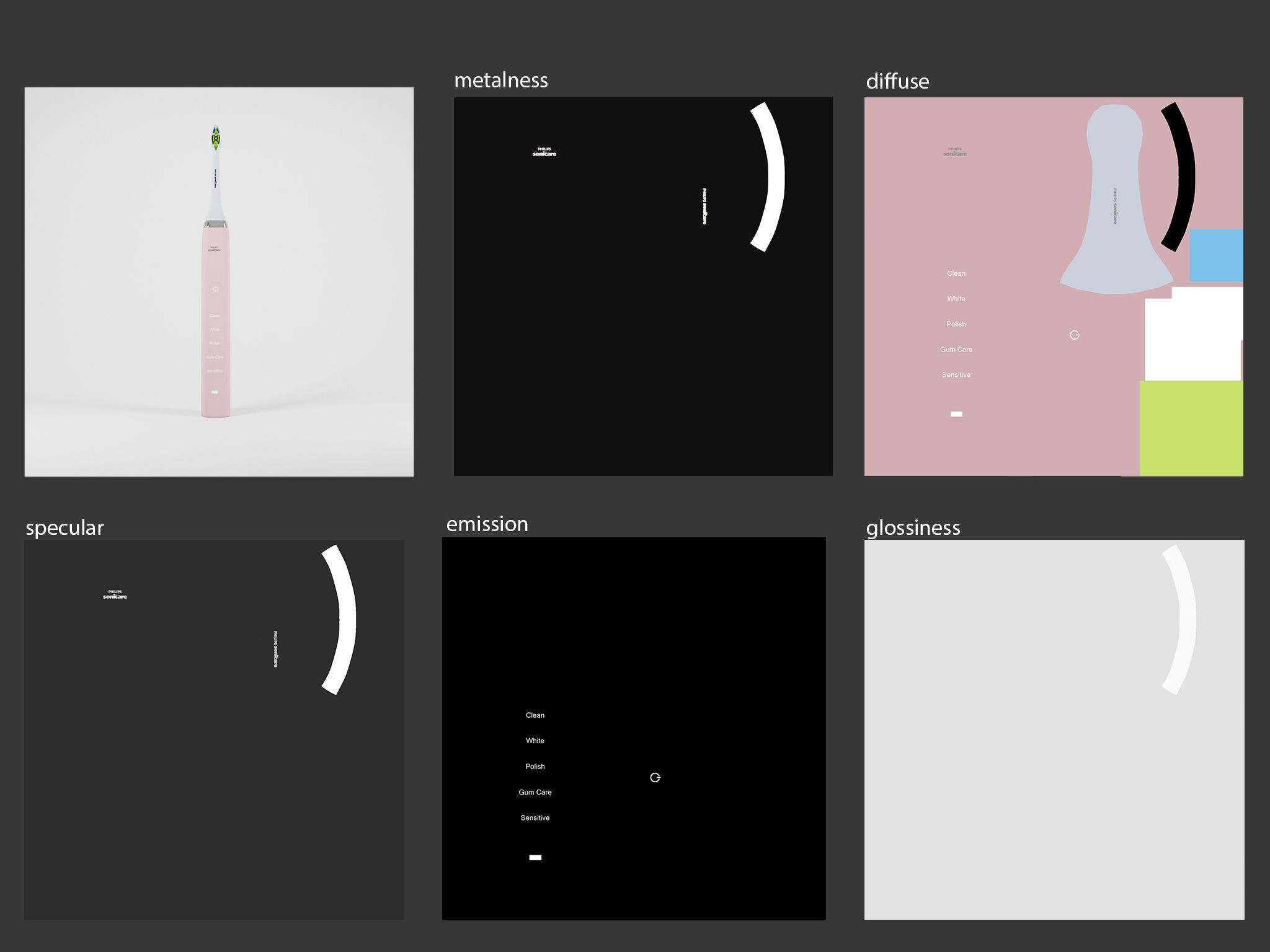 Electric Toothbrush Set 3D model_5