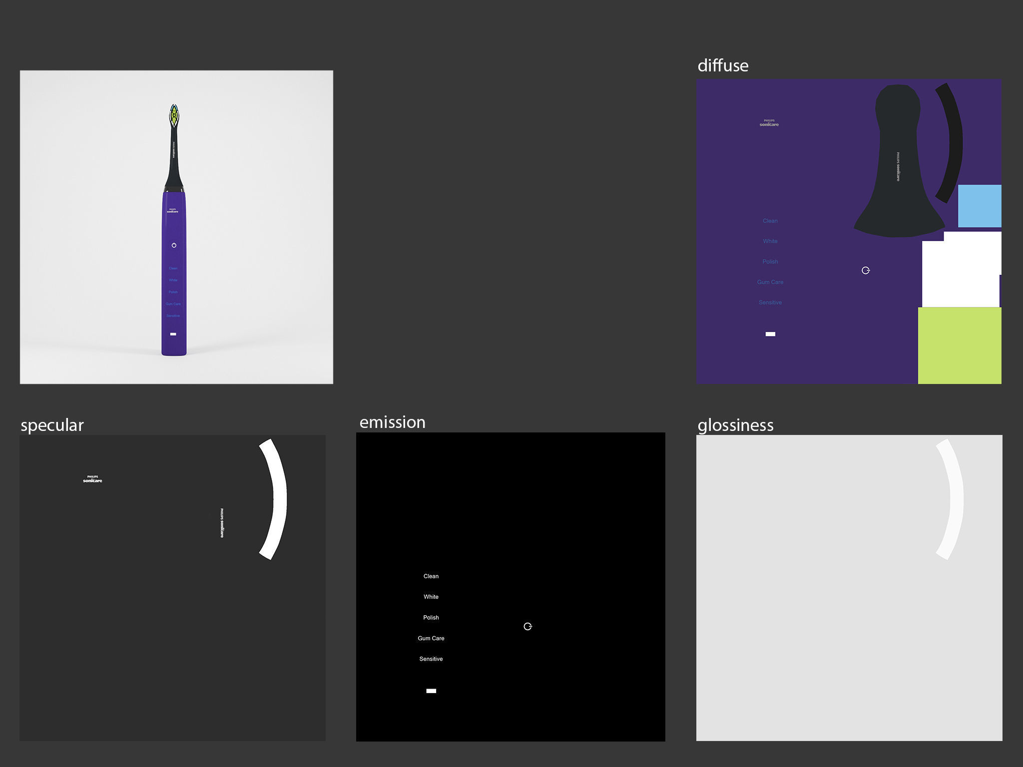 Electric Toothbrush Set 3D model_6