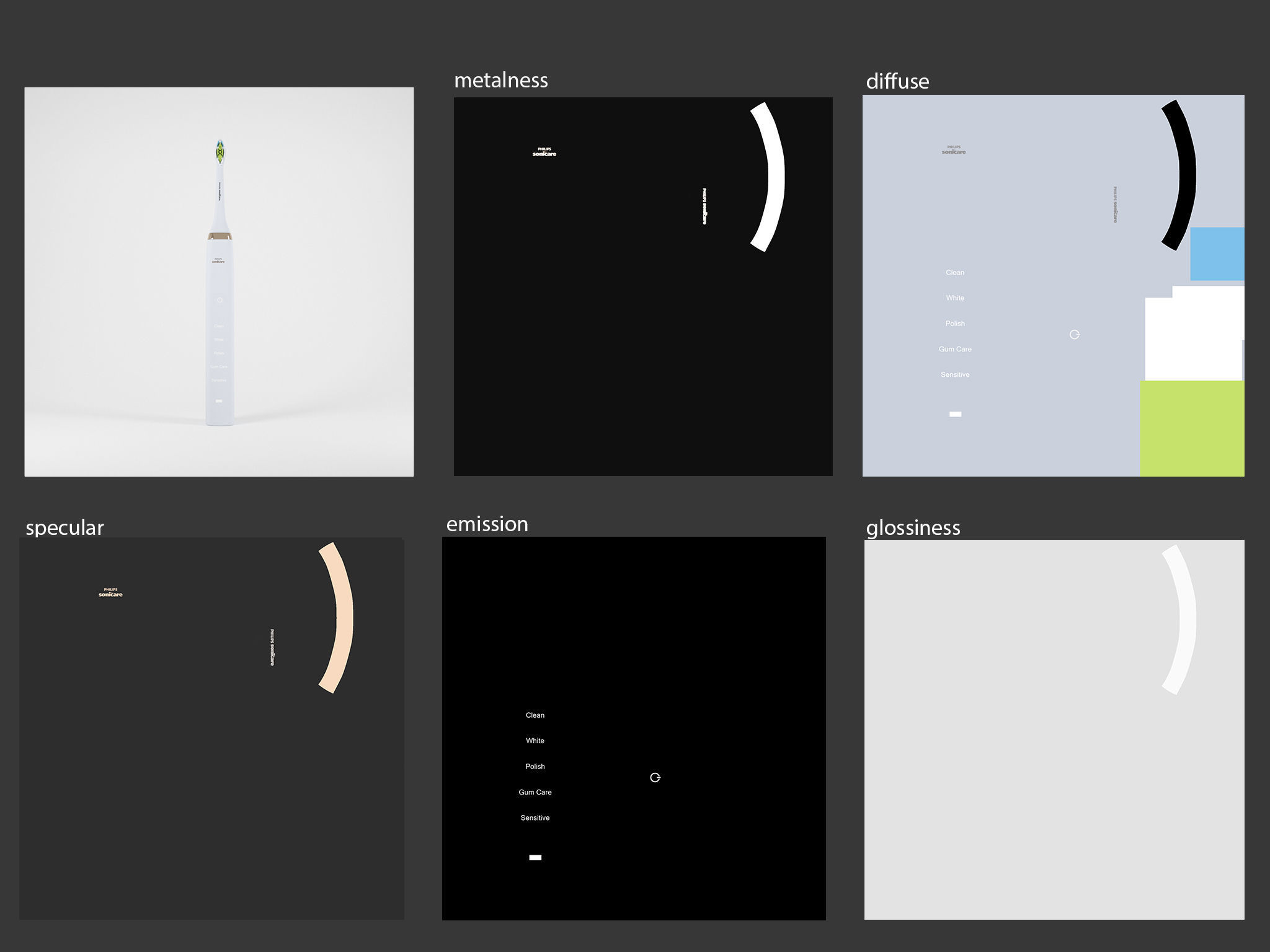 Electric Toothbrush Set 3D model_7