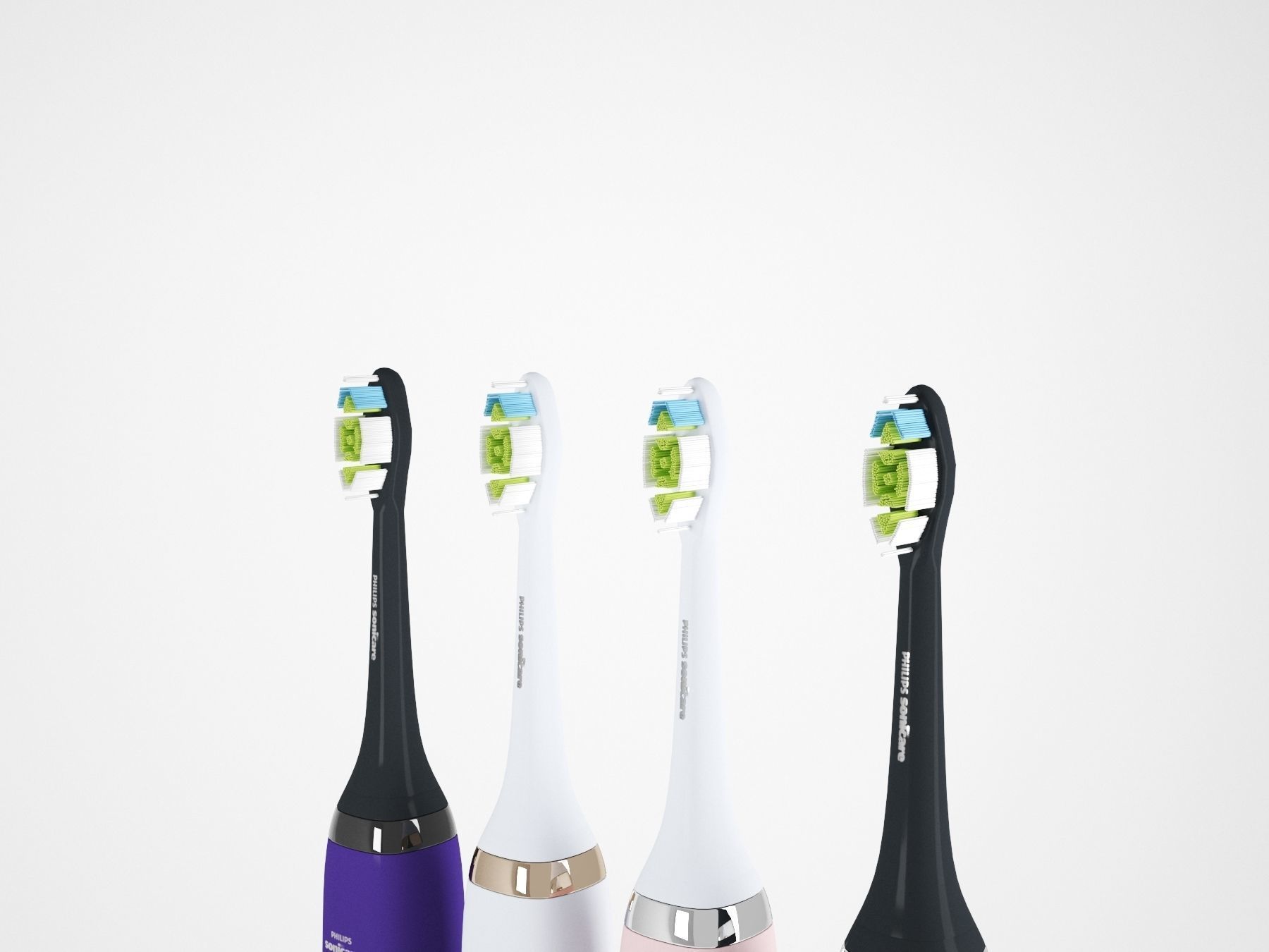 Electric Toothbrush Set 3D model_3