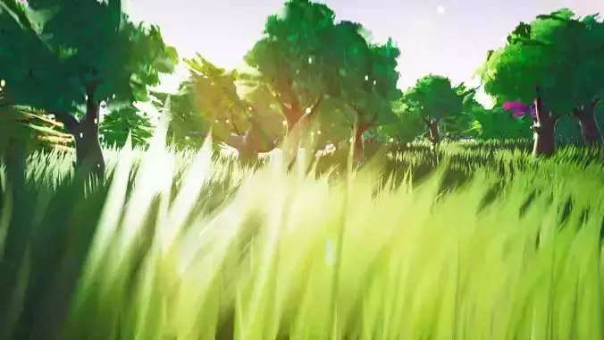 Stylized Foliage And Trees - Unreal Engine 4 Low-poly 3D model