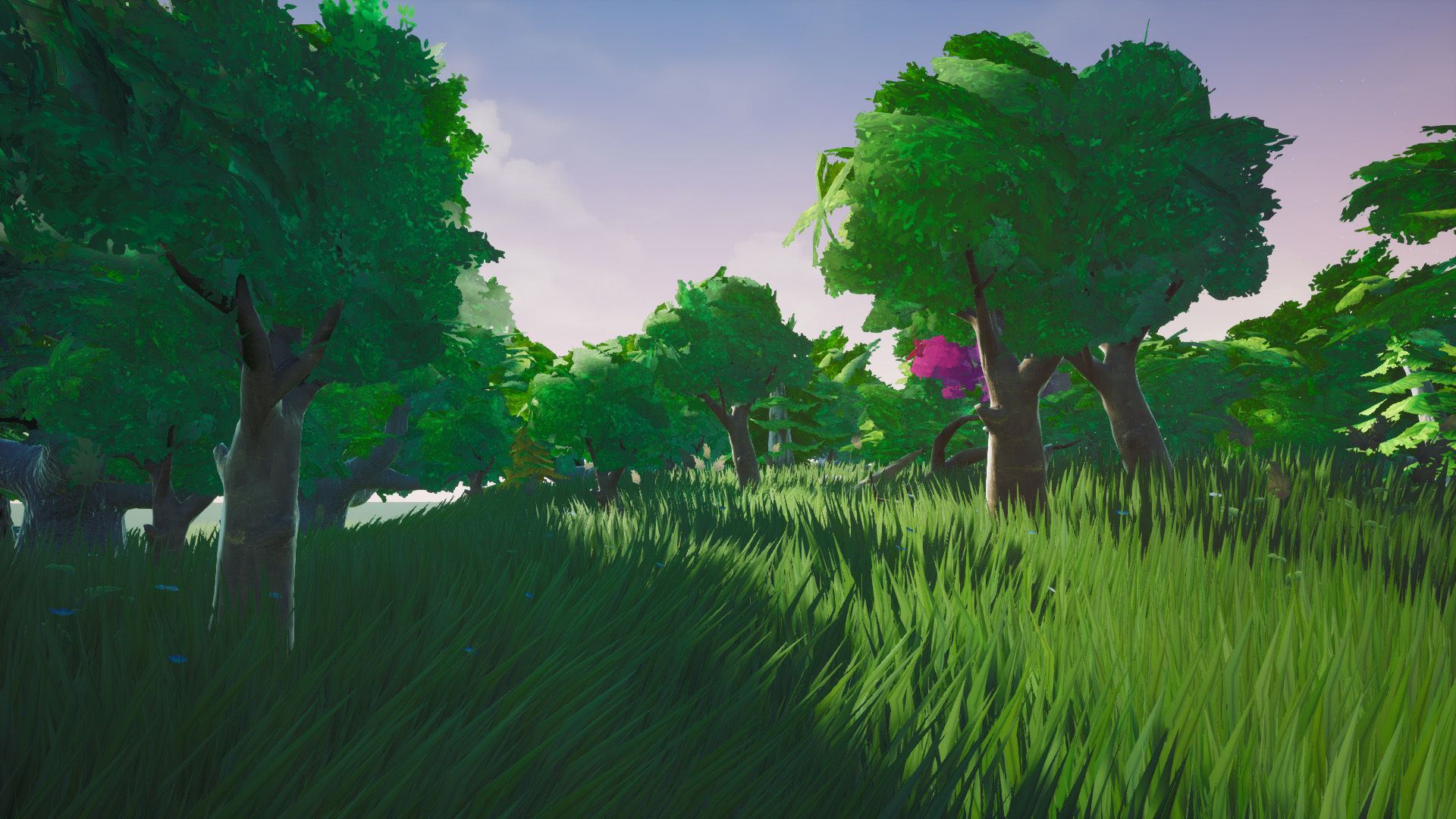 Stylized Foliage And Trees - Unreal Engine 4 Low-poly 3D model_9