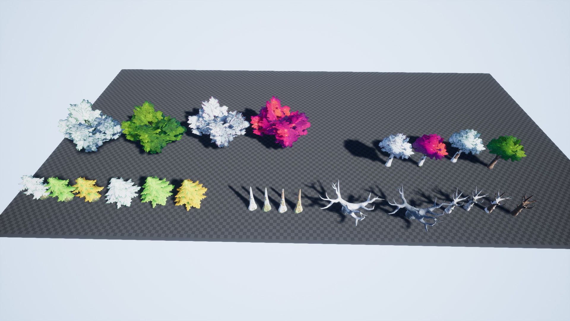 Stylized Foliage And Trees - Unreal Engine 4 Low-poly 3D model_4