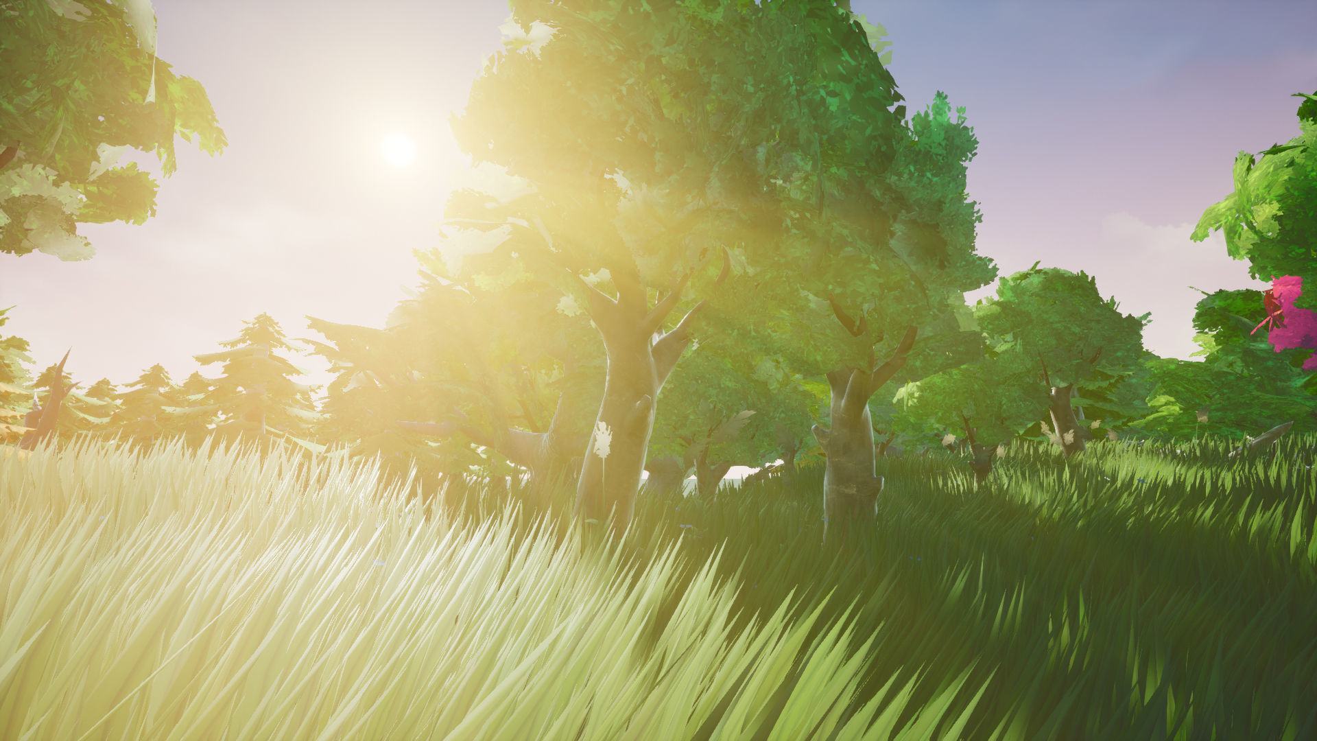 Stylized Foliage And Trees - Unreal Engine 4 Low-poly 3D model_2